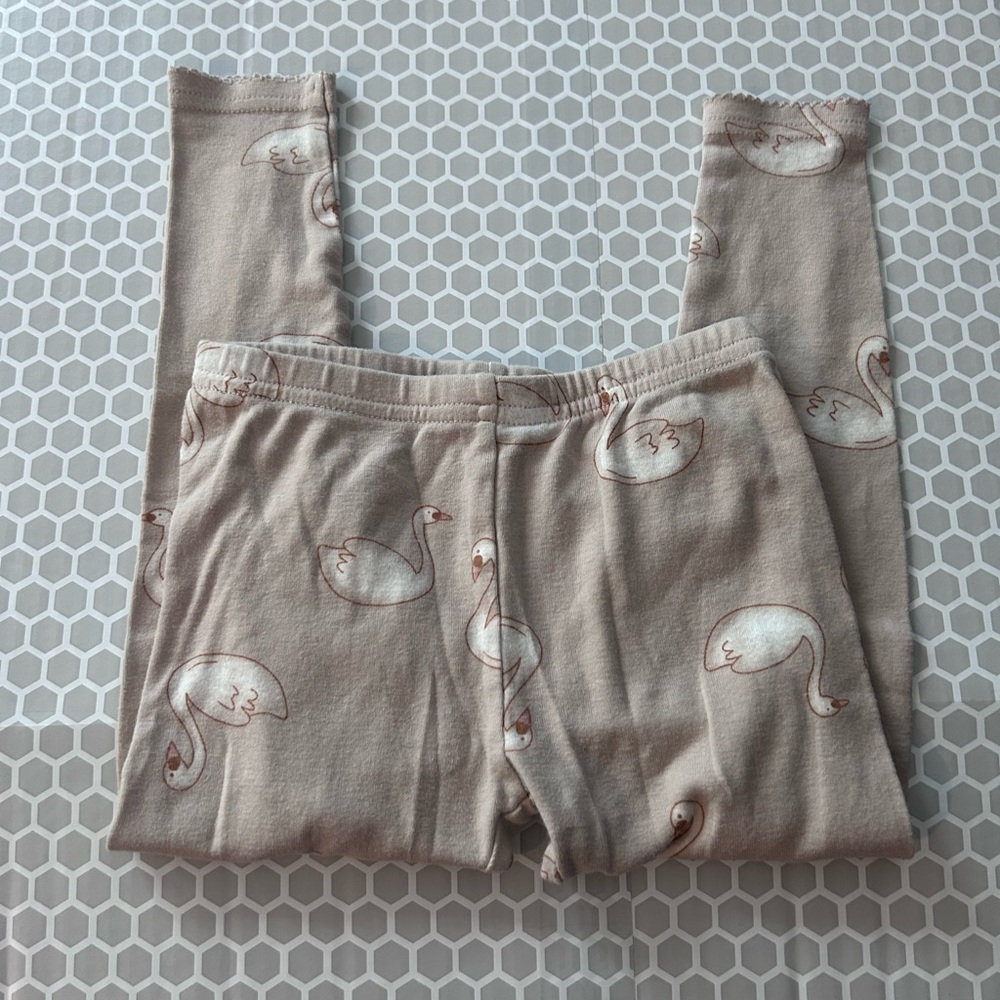 Carter's Swan Print Pajama Set - Light Pink - Picture 5 of 6